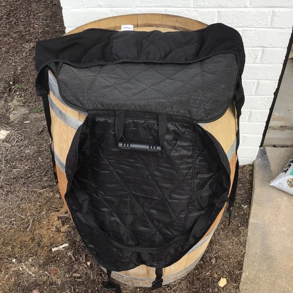 BarksBar Quilted Dog Car Seat Cover Hammock Black Waterproof